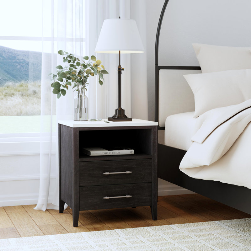 Marble top nightstand target on sale